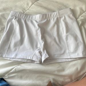 White spandex. Size Medium